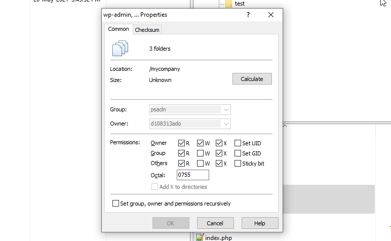 WordPress File Permissions