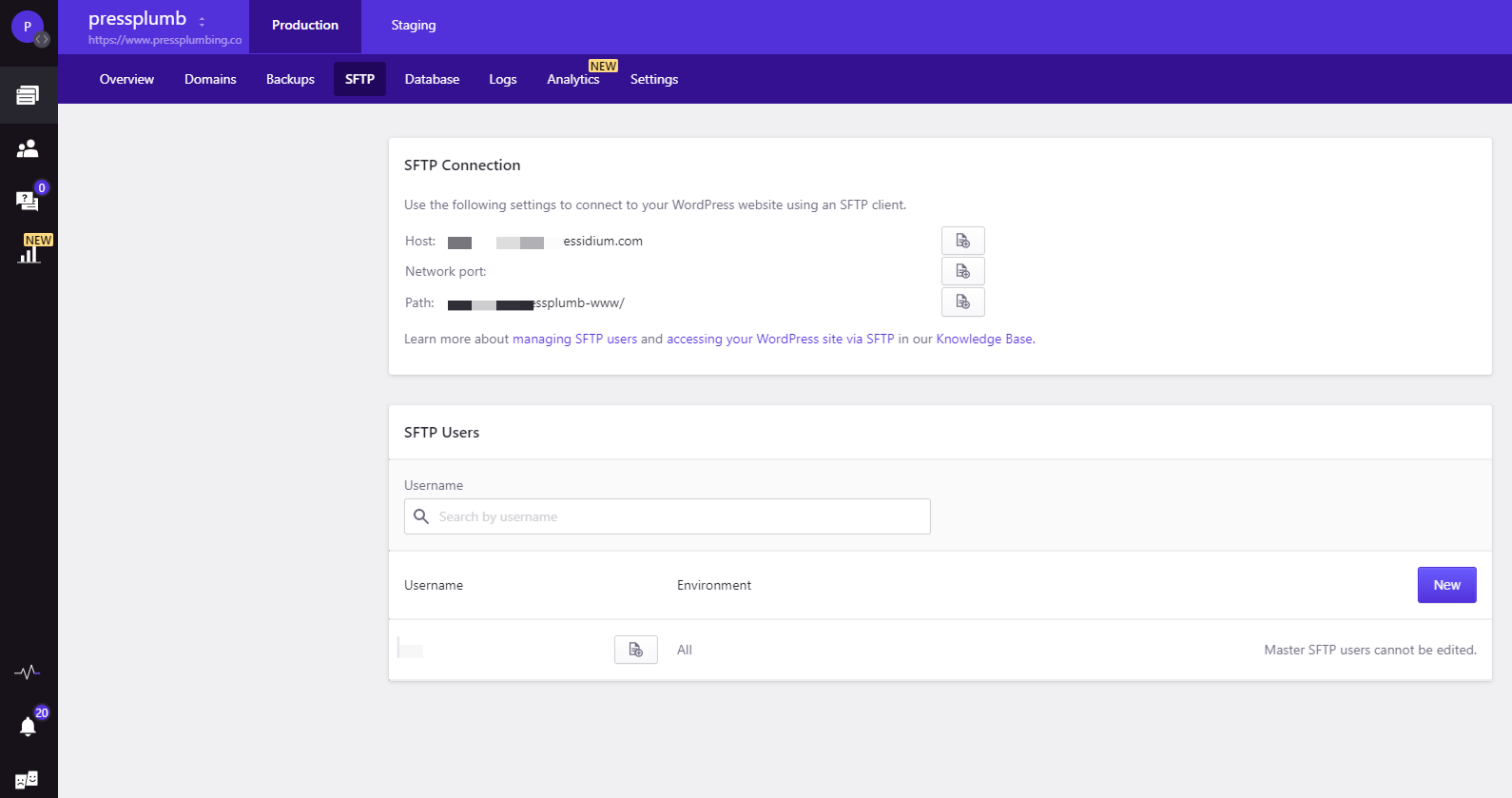 Add Additional SFTP Users Easily with Pressidium