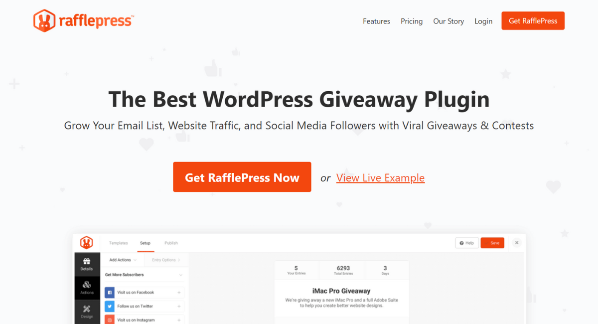 Best WordPress Automation Plugins: RafflePress