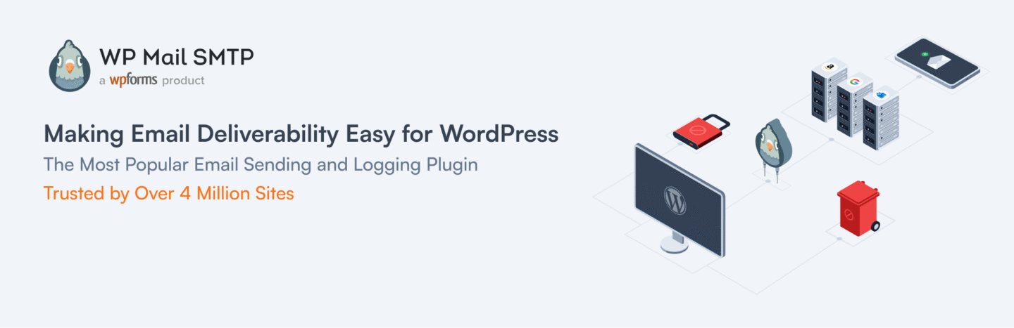 WP Mail SMTP plugin - 3M+ active installations and email provider support